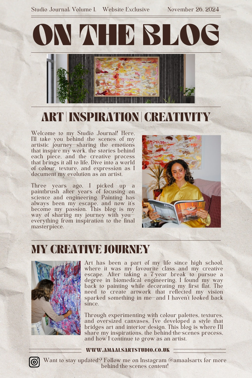 Behind the Canvas: The Start of My Creative Journey xx